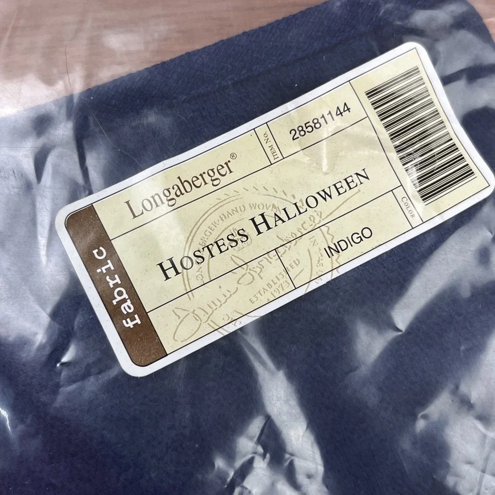 Longaberger Fabric Liner for Hostess Halloween‎ Basket in Indigo 28581144 NEW